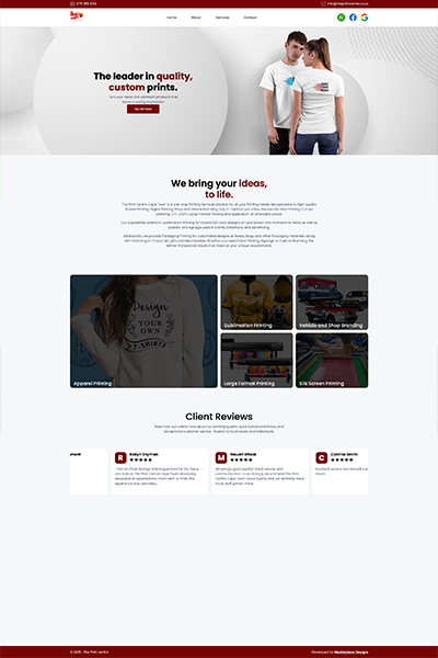 Print Center website