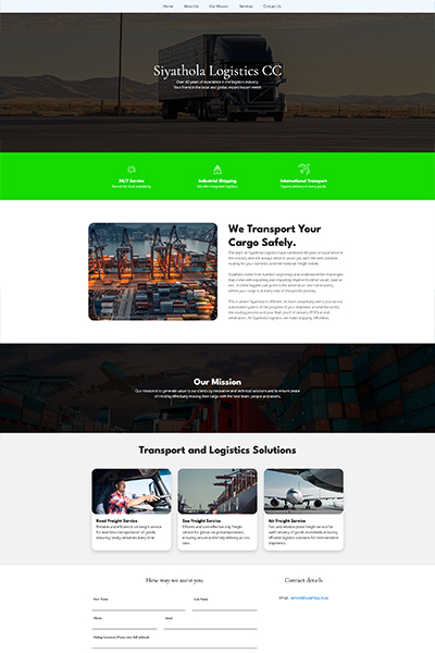 Siyathola Logistics website